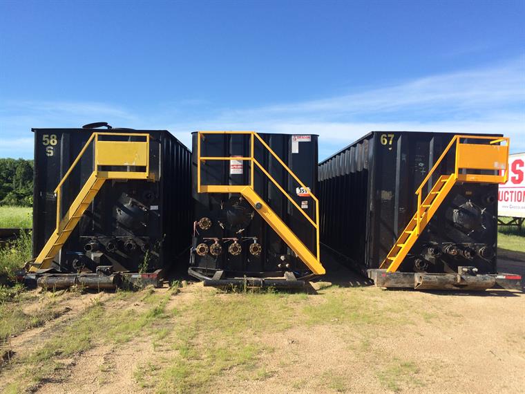 front view frac tanks