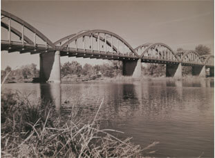 The longest marsh arch bridge in Kansas