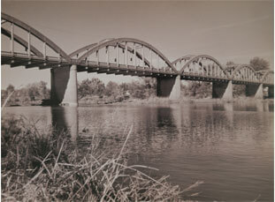 The longest marsh arch bridge in Kansas